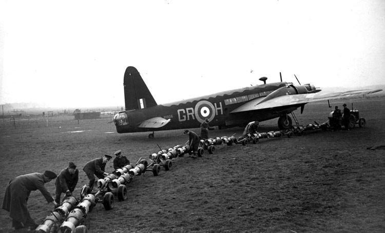 Wellington bomber intercepted